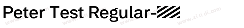 Peter Test Regular字体转换